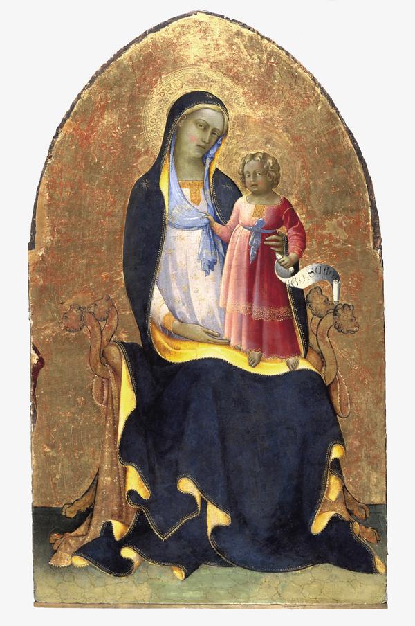 Madonna och barn i majestät - Lorenzo Monaco