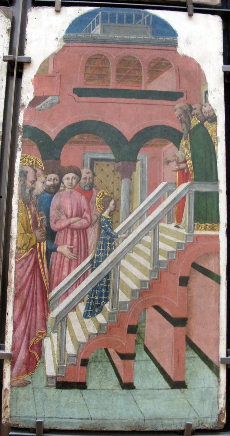 Madonna som går upp för tempeltrappan - Giovanni Francesco da Rimini