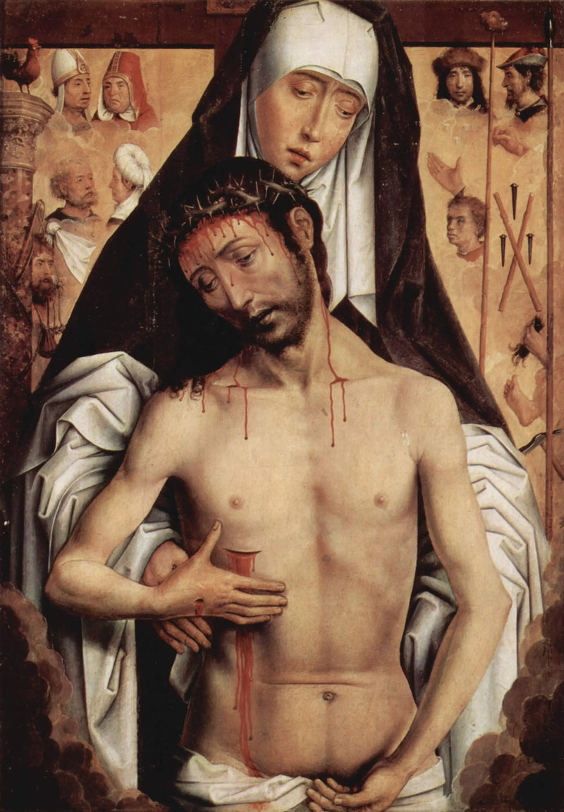 Madonnan som visar Sorgens Man - Hans Memling