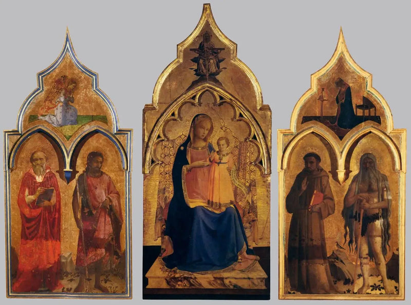 Madonna som håller Jesusbarnet i sin arm - Fra Angelico