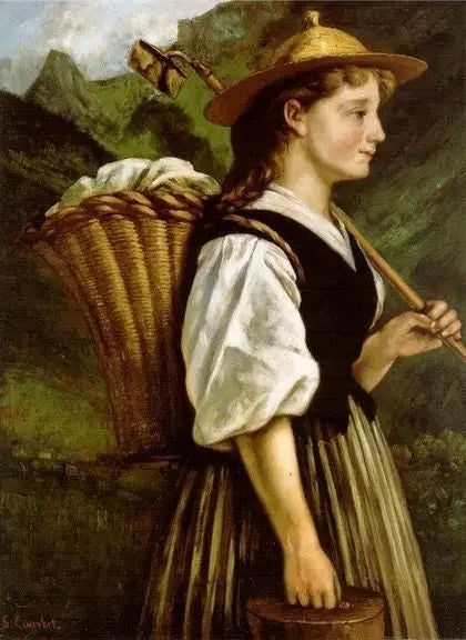 Vingumman från Montreux - Gustave Courbet