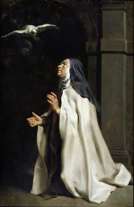 Thérèse av Avilas vision av duvan - Peter Paul Rubens