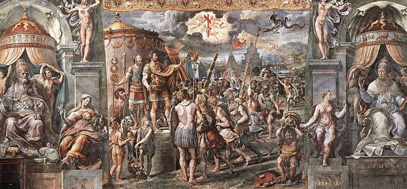 La Vision de la Croix - Raphaël Sanzio image 1 copie de tableau peinte à la main