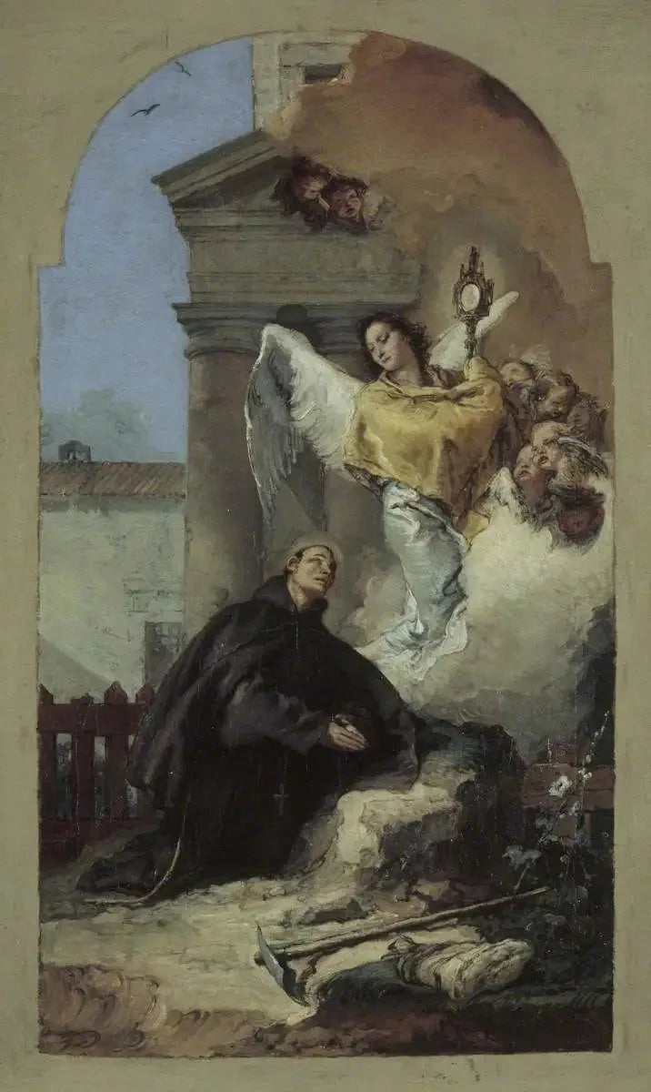 Saint Pascal Baylons syn på eukaristin - Giovanni Battista Tiepolo