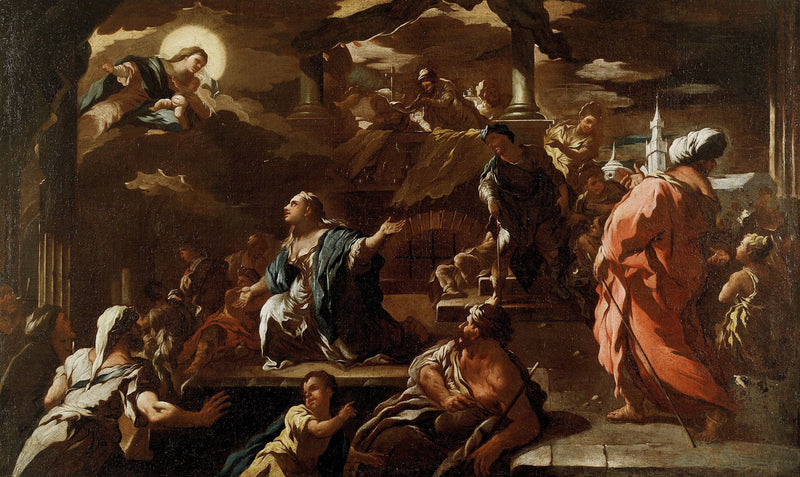 Marie Egyptens vision - Luca Giordano