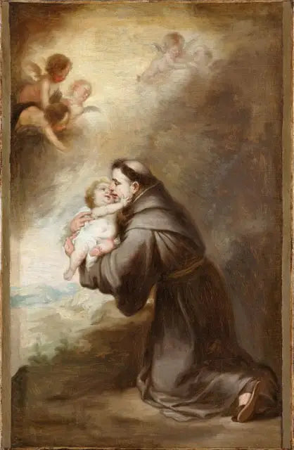 Saint Antonius av Padua's vision - Bartolomé Esteban Murillo