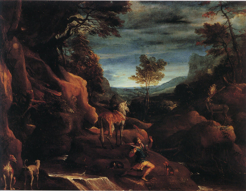 Saint Eustaches vision - Annibale Carracci