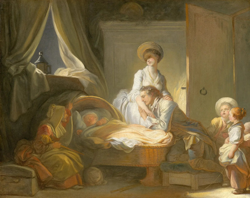 Besöket hos barnflickan - Jean-Honoré Fragonard