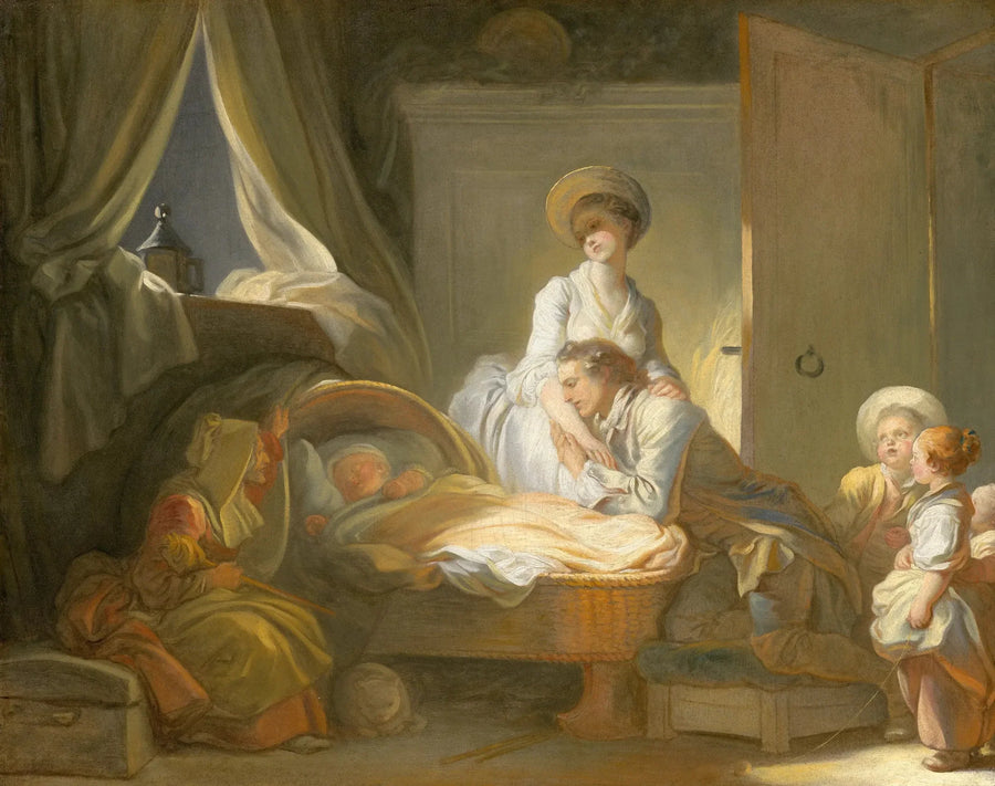 Besöket hos barnflickan - Jean-Honoré Fragonard