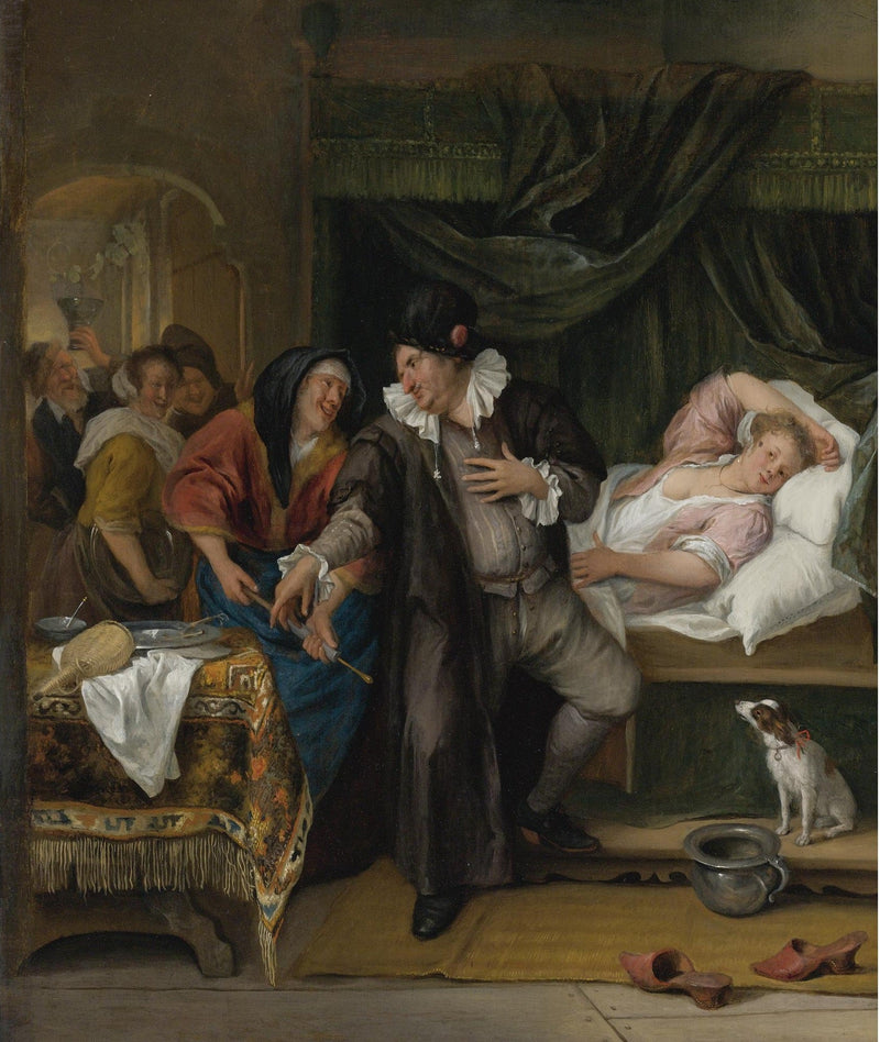 La visite chez le médecin (avec une seringue) - Jan Steen
