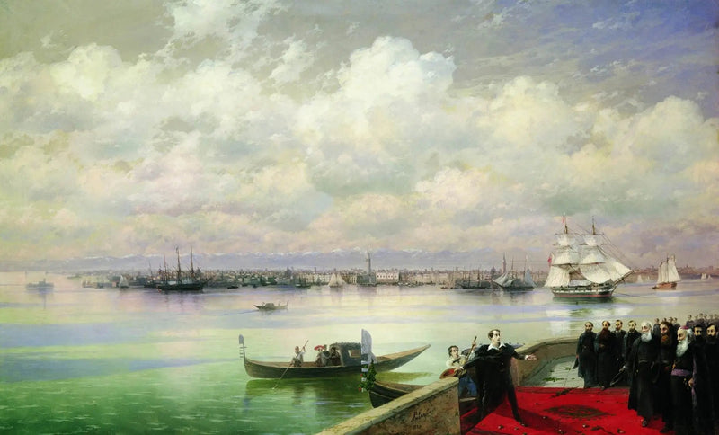 Byrons besök hos Mekhitaris på San Lazzaro - Ivan Aïvazovski