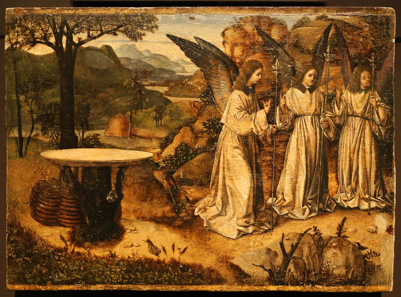 Besöket av de tre änglarna hos Abraham - Antonello de Messina