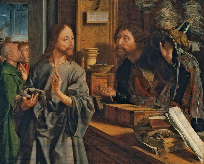 Vocationen av Saint Matthieu. - Marinus van Reymerswale
