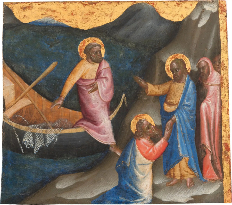 Helgonens kall, Petrus och Andreas - Gentile da Fabriano
