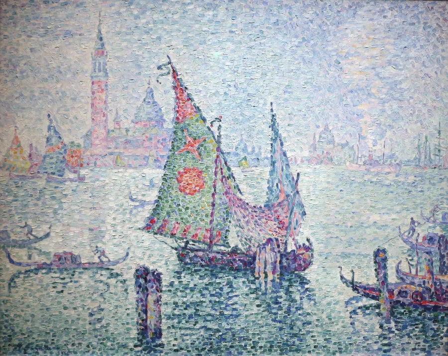 Den gröna segeln - Paul Signac