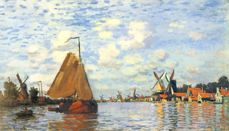 Zaan i Zaandam - Claude Monet