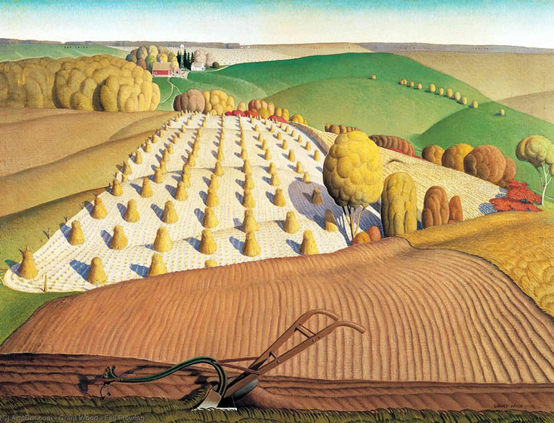 Höstarbete - Grant Wood