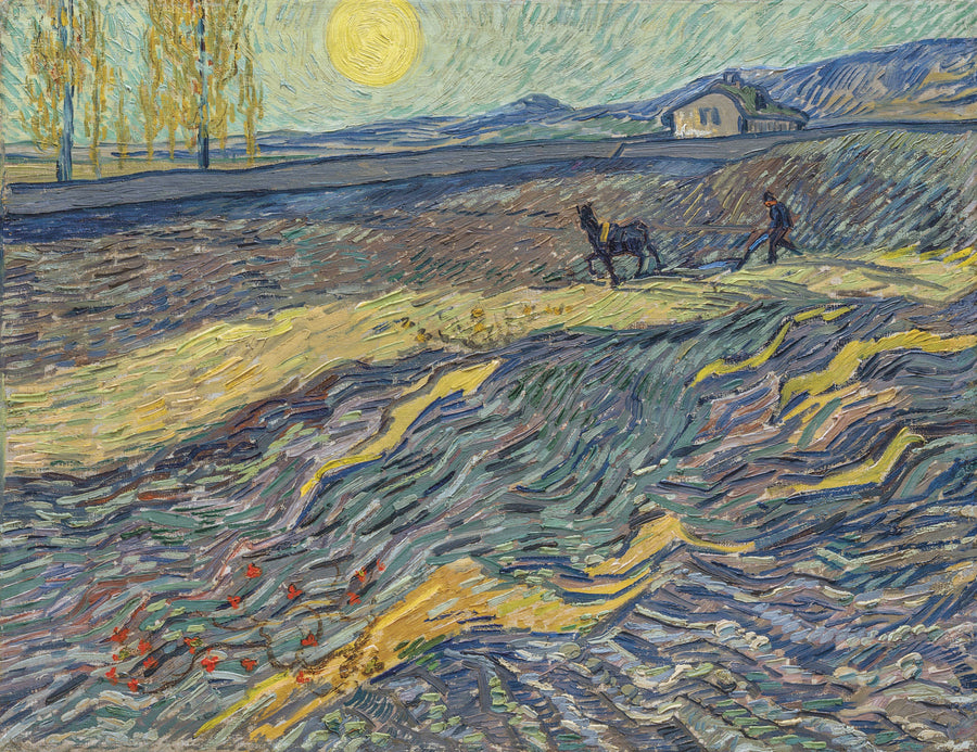 Åkerman på en åker - Vincent van Gogh
