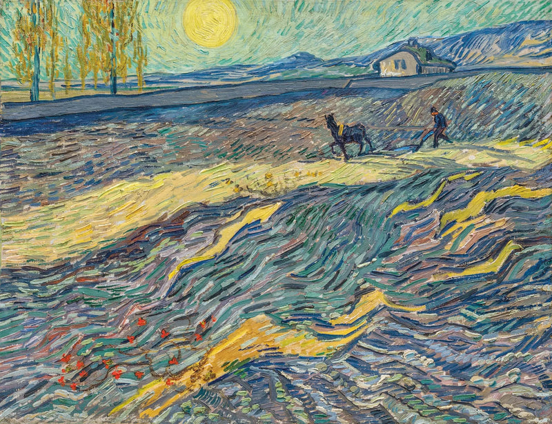 Åkerman på en åker - Vincent van Gogh