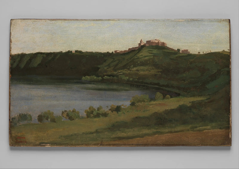 Lac Albano och Castel Gandolfo - Jean-Baptiste Camille Corot