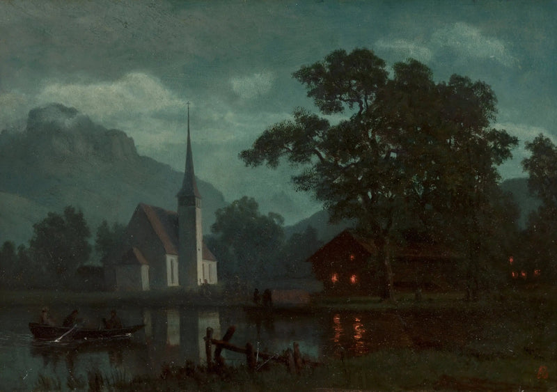 Sjöarna i de fyra kantonerna, Schweiz - Albert Bierstadt