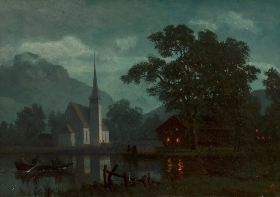 Sjöarna i de fyra kantonerna, Schweiz - Albert Bierstadt