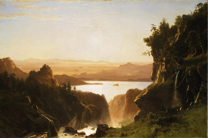 Lac Island, Wind River-kedjan, Wyoming - Albert Bierstadt