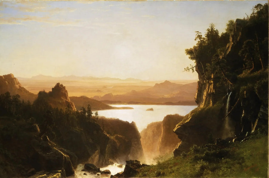 Lac Island, Wind River-kedjan, Wyoming - Albert Bierstadt