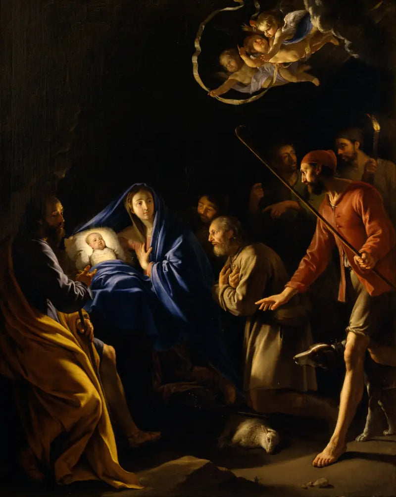Herdarnas tillbedjan - Philippe de Champaigne