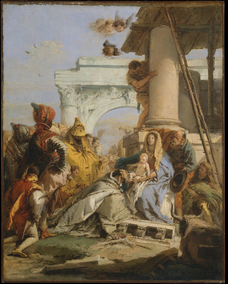 De vise männens tillbedjan - Giovanni Battista Tiepolo