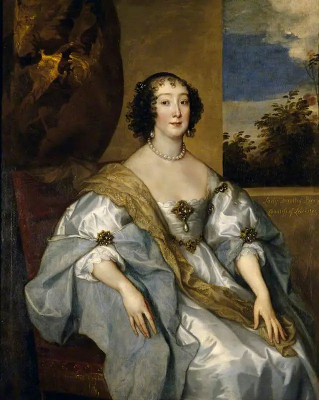 Lady Dorothy Percy, grevinna av Leicester (1598-1659) - Antoine van Dyck