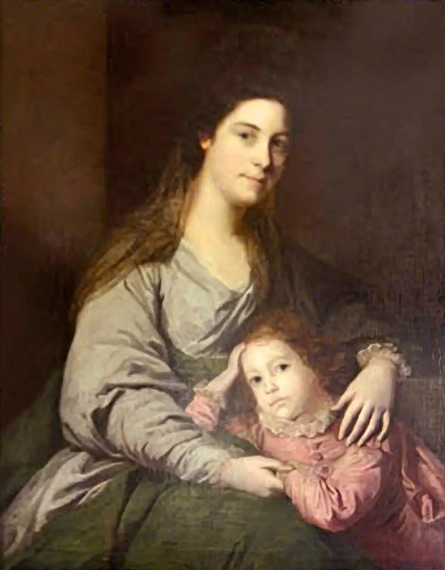 Lady Lepell Phipps (1723–1780) och hennes son, Charles (?) (1753–1786) - Joshua Reynolds