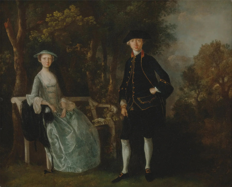 Lady Lloyd och hennes son, Richard Savage Lloyd, från Hintlesham Hall, Suffolk - Thomas Gainsborough