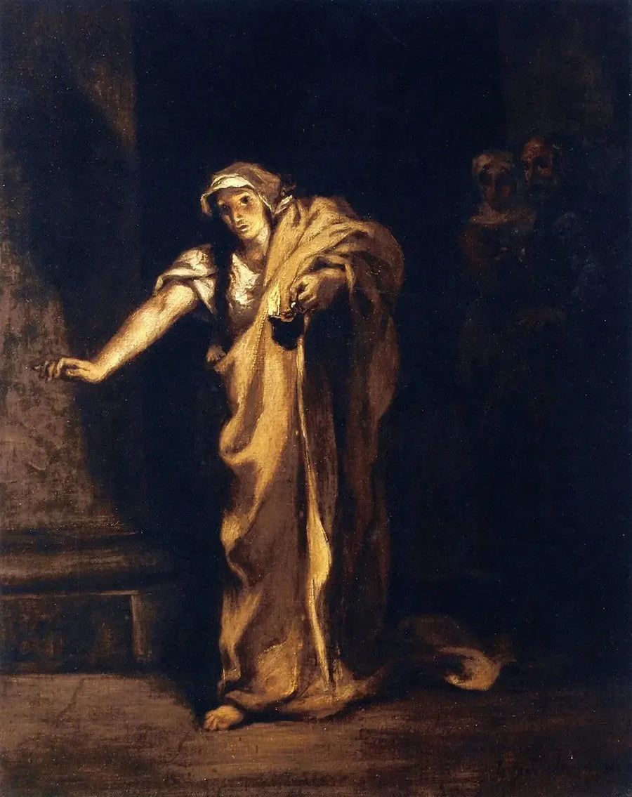Lady Macbeth som går i sömnen - Eugène Delacroix