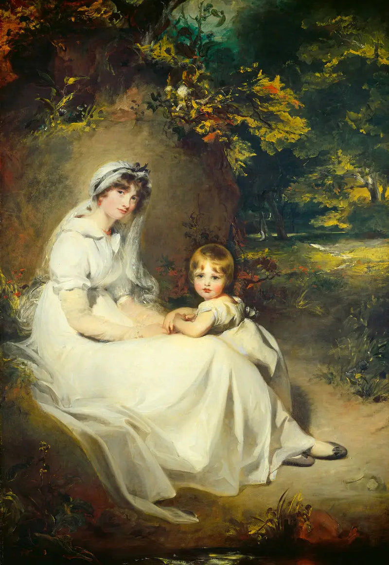 Lady Mary Templetown och hennes äldste son - Thomas Lawrence