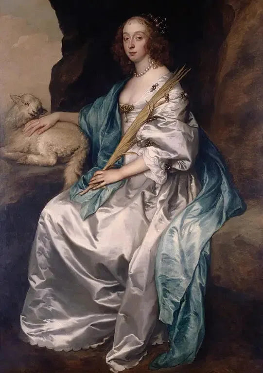 Lady Mary Villiers, hertiginna av Richmond och Lennox (1622-1685) - Antoine van Dyck