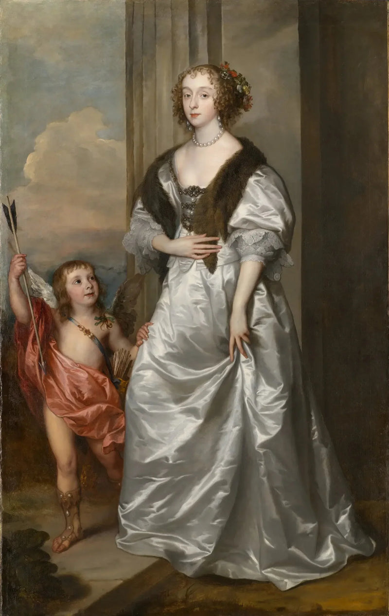 Lady Mary Villiers, framtida hertiginna av Richmond och Lennox, med Charles Hamilton, Lord Arran - Antoine van Dyck