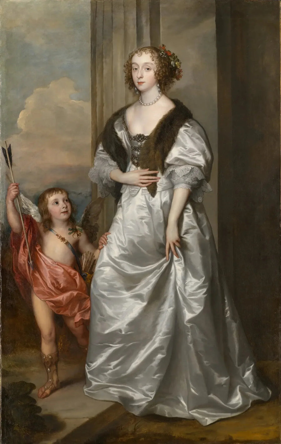 Lady Mary Villiers, framtida hertiginna av Richmond och Lennox, med Charles Hamilton, Lord Arran - Antoine van Dyck
