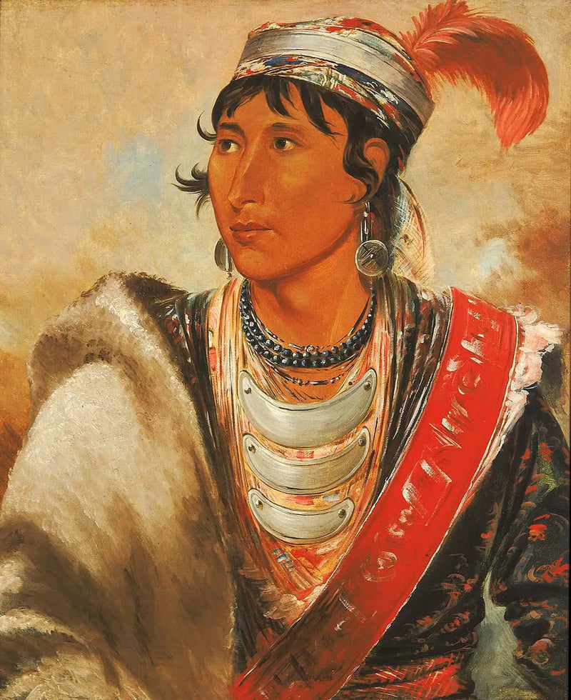 Láh-shee, läppare, kallad « Creek Billy » - George Catlin
