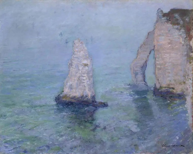 Klippnålen och Aval-porten, Étretat - Claude Monet