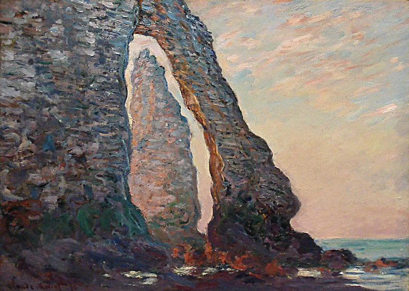 Nålen sedd genom Aval-porten - Claude Monet