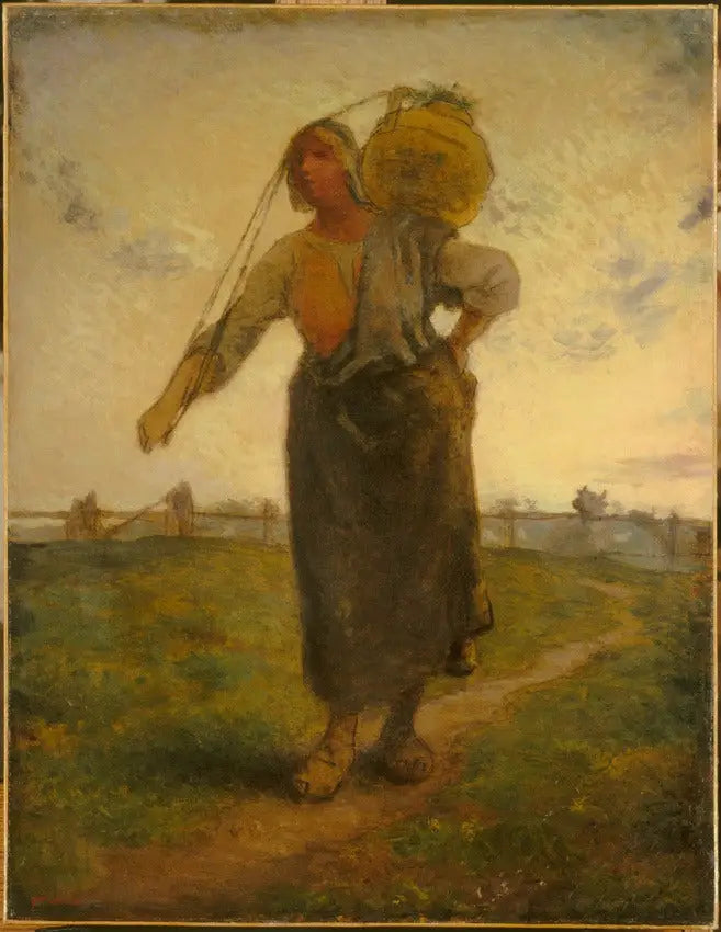 Normandisk mjölkbonde i Gréville - Jean-François Millet