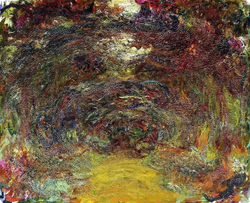 Rosengången - Claude Monet