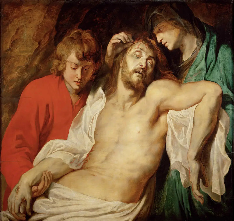 Kristi klagan av Maria och Johannes - Peter Paul Rubens
