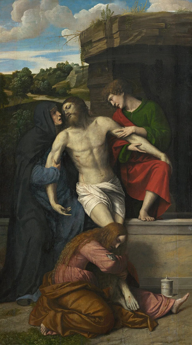 Lamentation över den döde Kristus - Alessandro Bonvicino