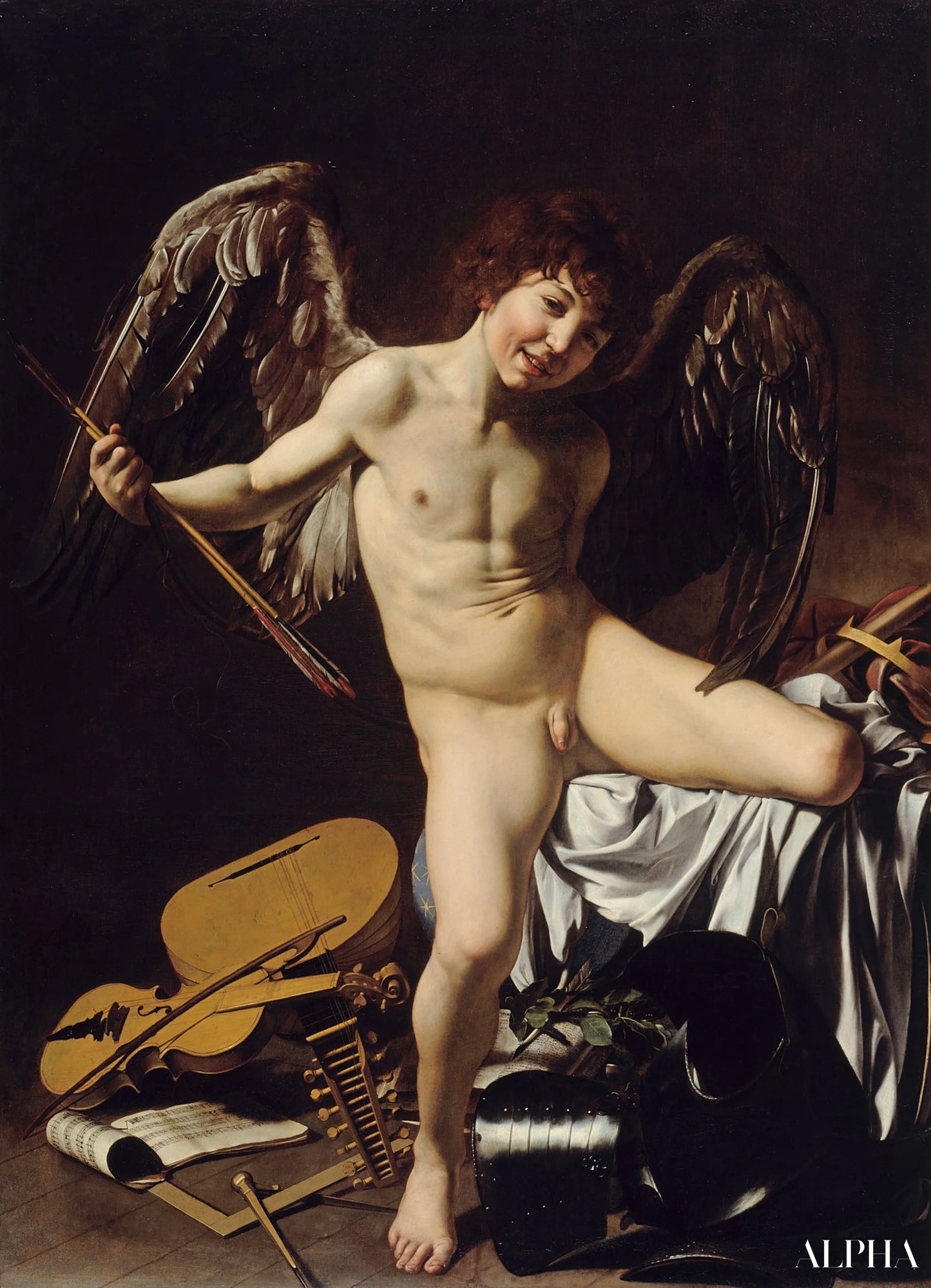 L'Amour victorieux - Caravage - Reproductions de tableaux et peintures haut de gamme