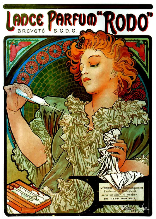 Lance Parfum "Rodo" - Mucha - Reproductions de tableaux et peintures haut de gamme