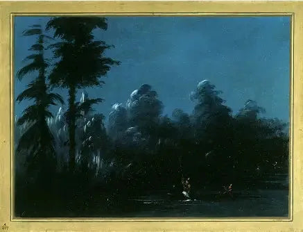 Ljus under månsken - Chaco - George Catlin