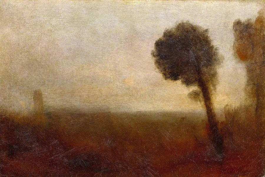 Landskap med ett träd till höger - J. M. W. Turner