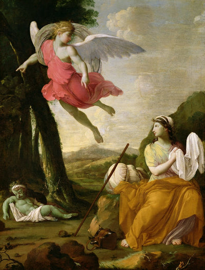 L’Ange du Seigneur apparaît dans le désert à Agar - Eustache Le Sueur - Alpha Reproduction